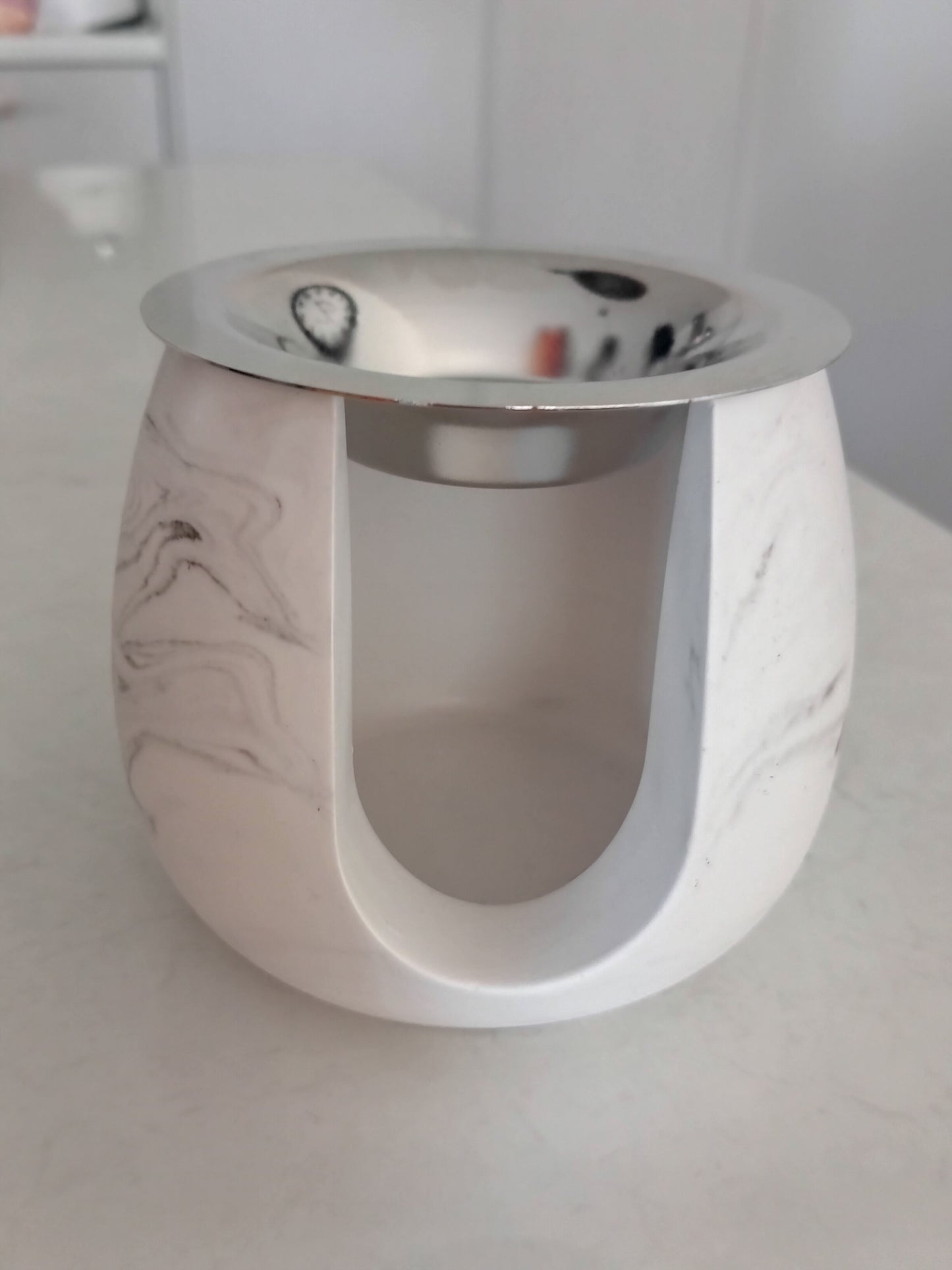 Rounded Aromatherapy Burner - Marbled